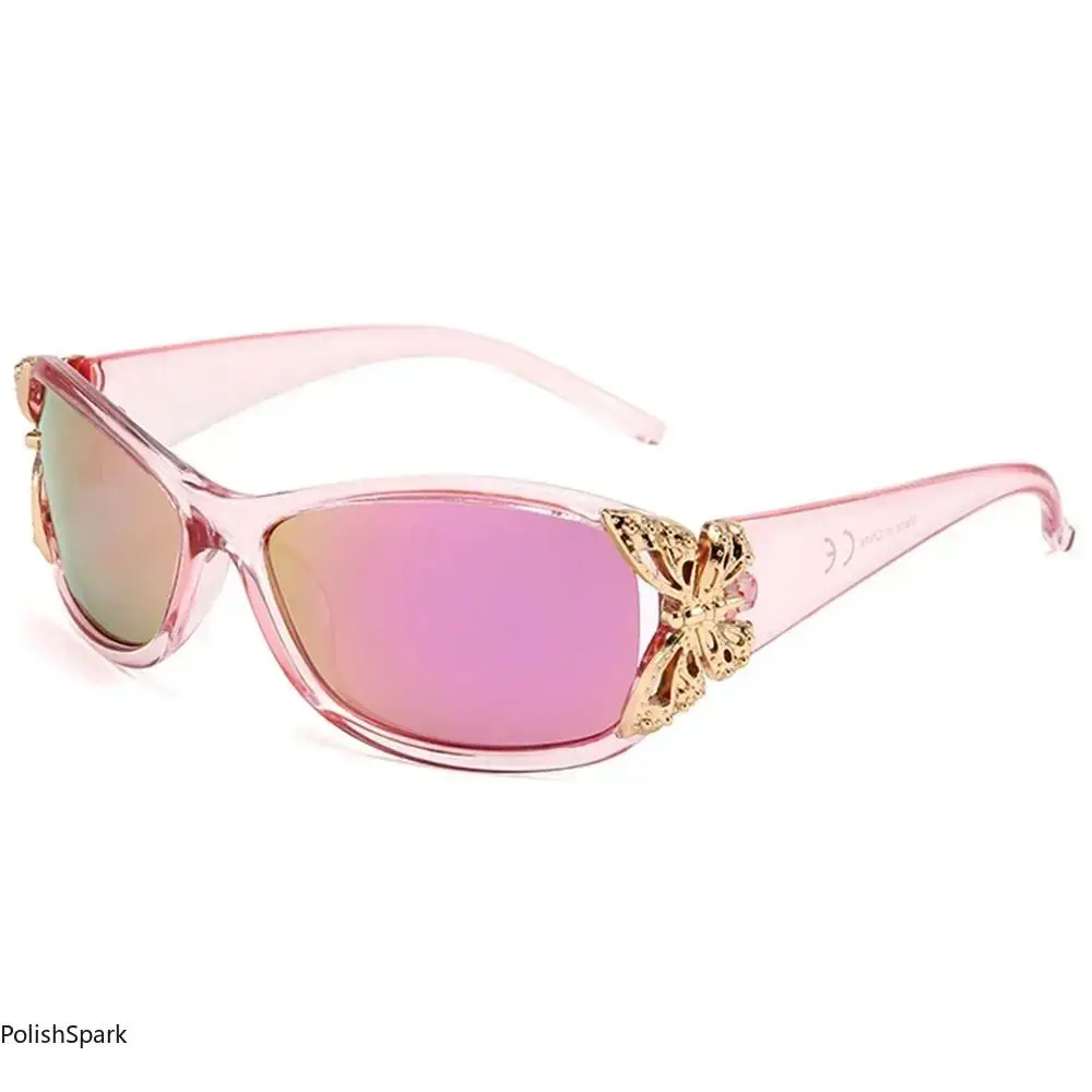 Vintage Butterfly-Accented Women’s Fashion Sunglasses – Chic Y2K Style Sunnies for Vacation, Streetwear & Daily Glamour tiktokshopbacktoschool