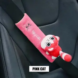 Car Pet Safety Seat Belt Shoulder Cover, Cute Car Interior Decoration, Protects Extension Part, Fits Most Vehicle Models