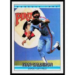 Ivan Calderon 1992 Donruss #48b Montreal Expos