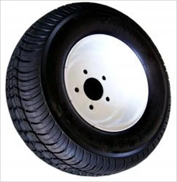 AMERICANA 3H310 White Plain Painted Tire - 215-60C Size, 5-Hole 5-Lug Design, 18.5x8.5x8 Dimensions, 6-Ply Rating, 940 lbs Max Load Capacity, 50 psi Maximum PSI