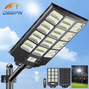 DEEPN Solar Street Light Outdoor, IP67 Waterproof, 5 Modes LED Waotion Sensor Security Wall Lamp for Outdoor Garden Street Yard Fall Porch Decor, Solar Lights Outdoorll Mounted Light with Remote Control