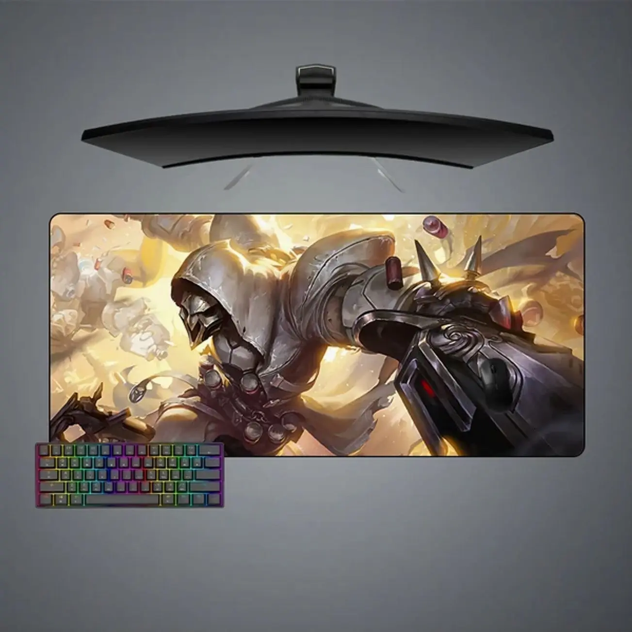 Overwatch Reaper Design Gaming Mouse Pad, Computer Desk Mat