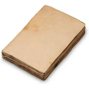 Antique Blank Cards with Slighly Burned Paper Edge - 4" x 6" Package of 50 - Mixed Media Cards for Announcements Invitations Crafts - Thick 150 GSM Recycled Paper