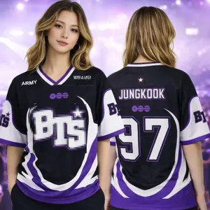 Custom Bangtan Boys Kpop MESH Football Jersey, Personalized Name Number Shirt for Fan Lovers, Arirang World Tour 2026 Jersey, Custom Kpop Style Football Shirt