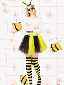 5-Piece Bee Makeup Party Role-Playing Costume Set, Perfect for Various Festive Parties & Carnivals, Essential Dress-Up Props