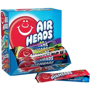 Airheads Candy Bars, Variety Bulk Box, Chewy Full Size Fruit Taffy, Gifts, Holiday, Parties, Concessions, Pantry, Non-Melting, Party, 60 Individually Wrapped Full Size Bars