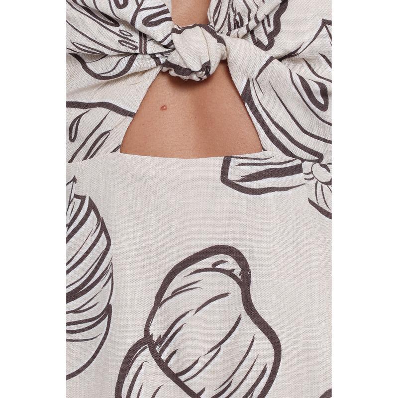 Vista Mini Dress - Cream Shells