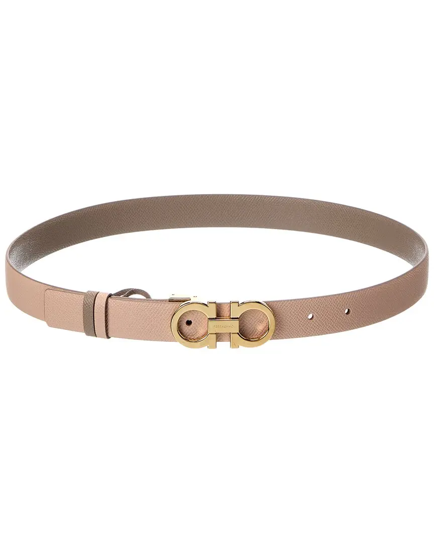 Ferragamo Gancini Reversible & Adjustable Leather Belt Ferragamo Gancini Reversible & Adjustable Leather Belt