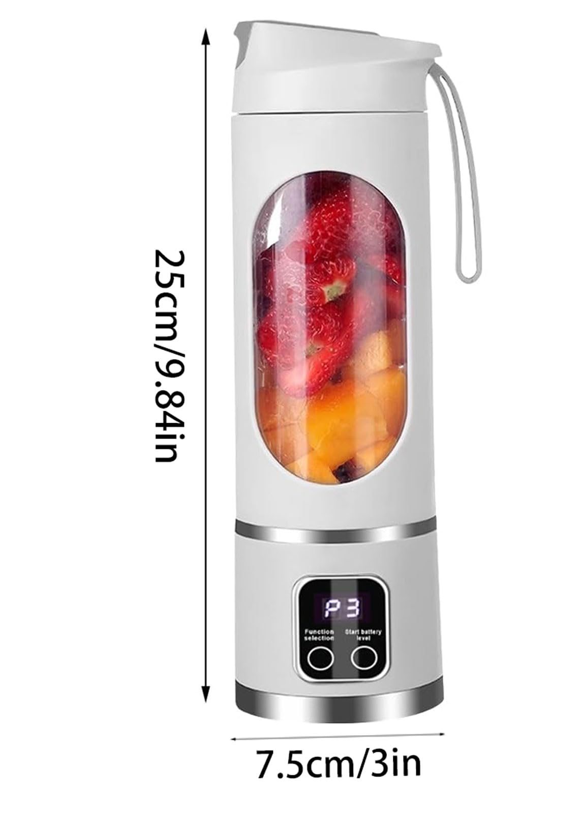 Portable Ultimate Blender! USB Rechargeable & Compact for Smoothies On-The-Go - Perfect Travel, Back To School & Gym! Leak Proof Design, Makes Shakes & Baby Food in Seconds cup juicer rechargeable mini blender vegetable
