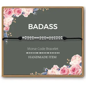 Morse Code Bracelets for Women, Funny Birthday Gifts, Best Friend Friendship Gifts
