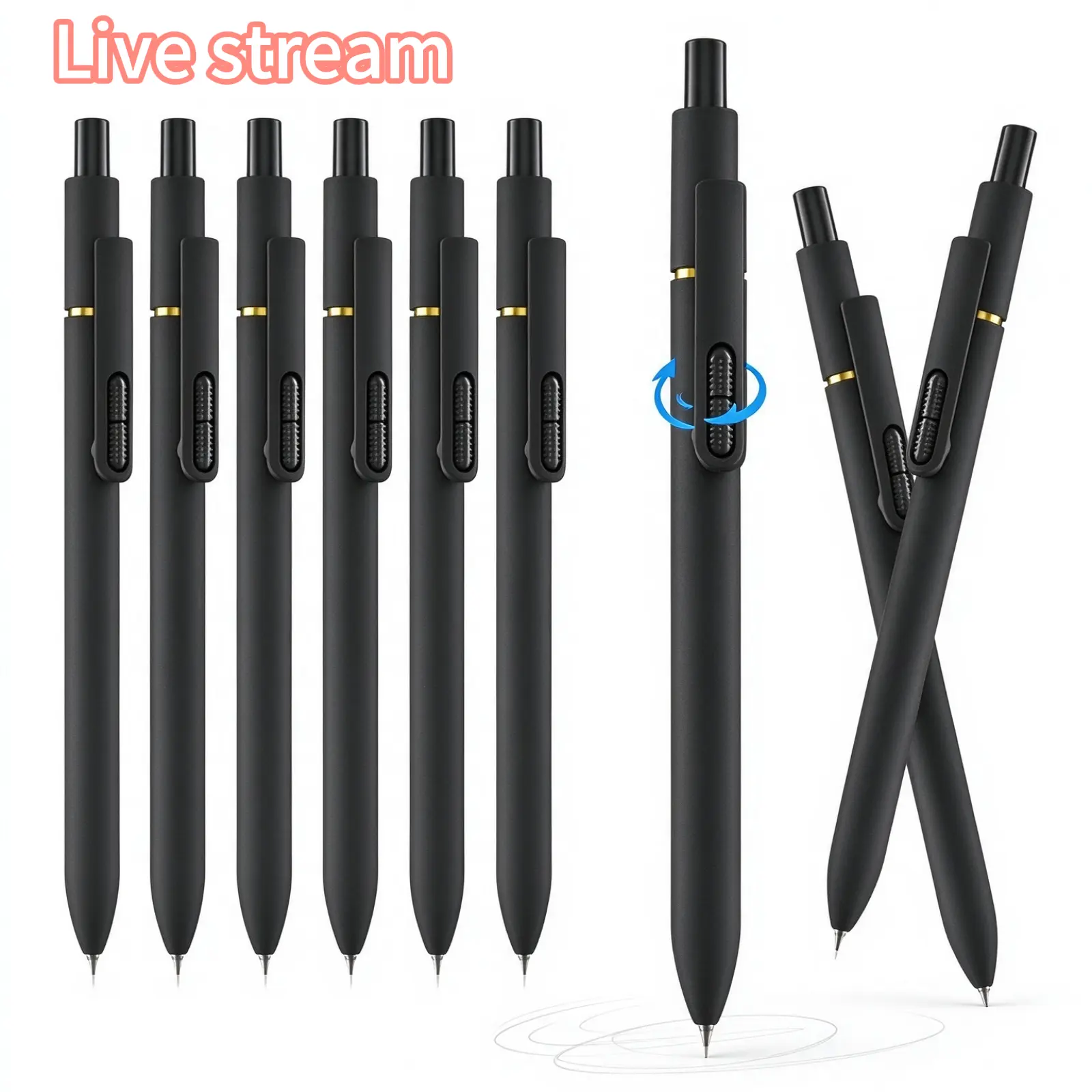Colored Pens Set (8/16 Pieces) - Blue, Black, Assorted Colors - Pens for Work, Student Writing Tools - Creative Project Office Stationery Accessories