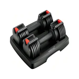 Fitness equipment  VIVOHOME 2.5 To 15 Lbs Adjustable Weights Dumbbells Set Of 2 With Anti Slip Handle And Tray Multiweight Options Workout Equipment For Men Women Home Gym Office Outdoor agility training