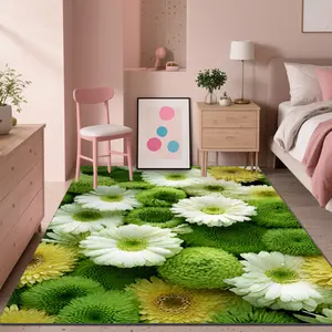 Velvet soft and comfortable patterned printed carpet, suitable for multiple scenarios, available in various sizes, soft and non-shedding, Machine Washable Rug