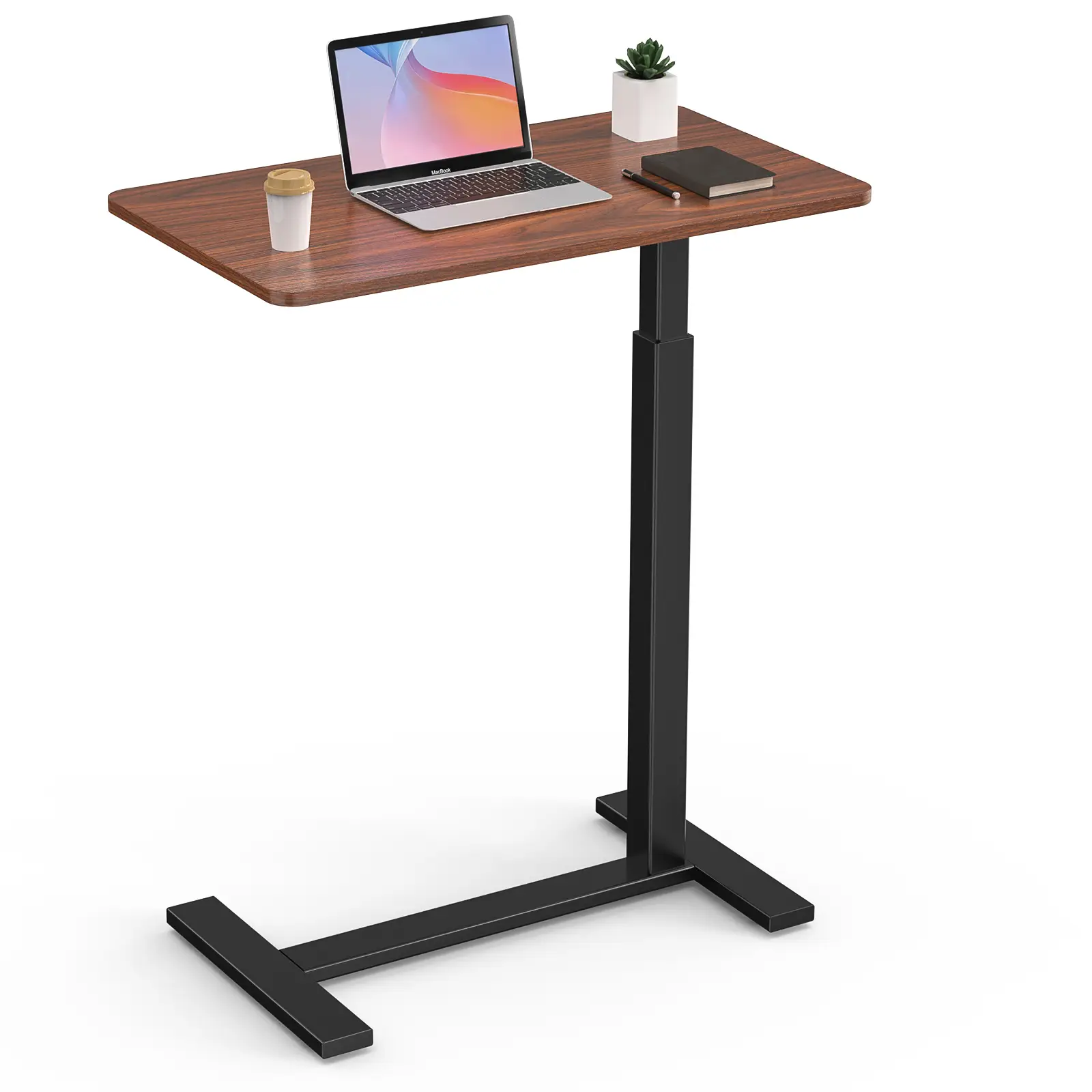 Adjustable OverbedTable with Wheels for Hospital andHome Use - Rolling Laptop Desk andMobile Standing Desk