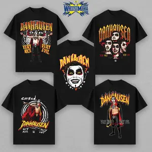 Danhausen Very Nice Very Evil T-Shirt – WWE Funny Horror Graphic Tee – Gothic Creepy Wrestling Shirt – Vintage Streetwear Y2K Tee