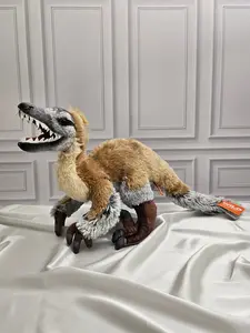 Velociraptor Stuffed Animal - 15 in - Artist-Dino Collection