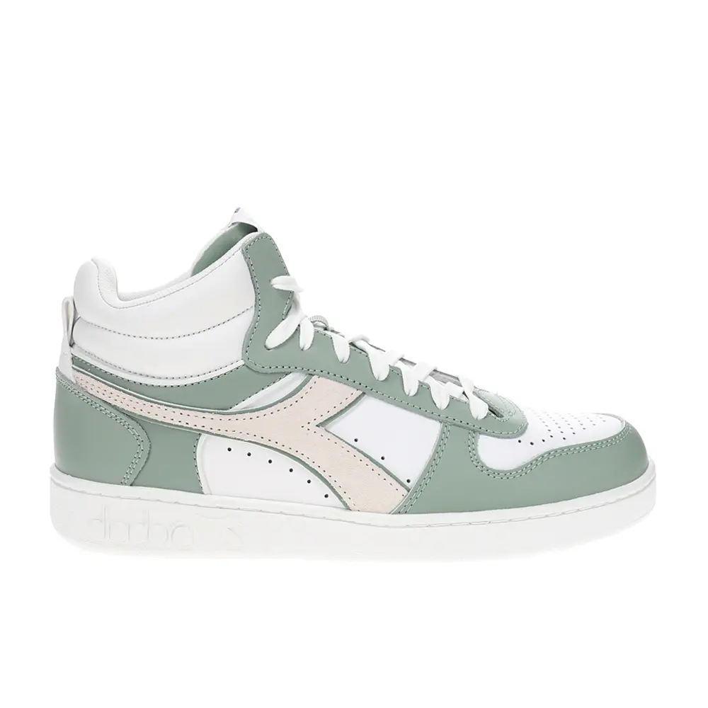 diadora Womens Magic Basket Demi Leather High  Sneakers Shoes Casual - White