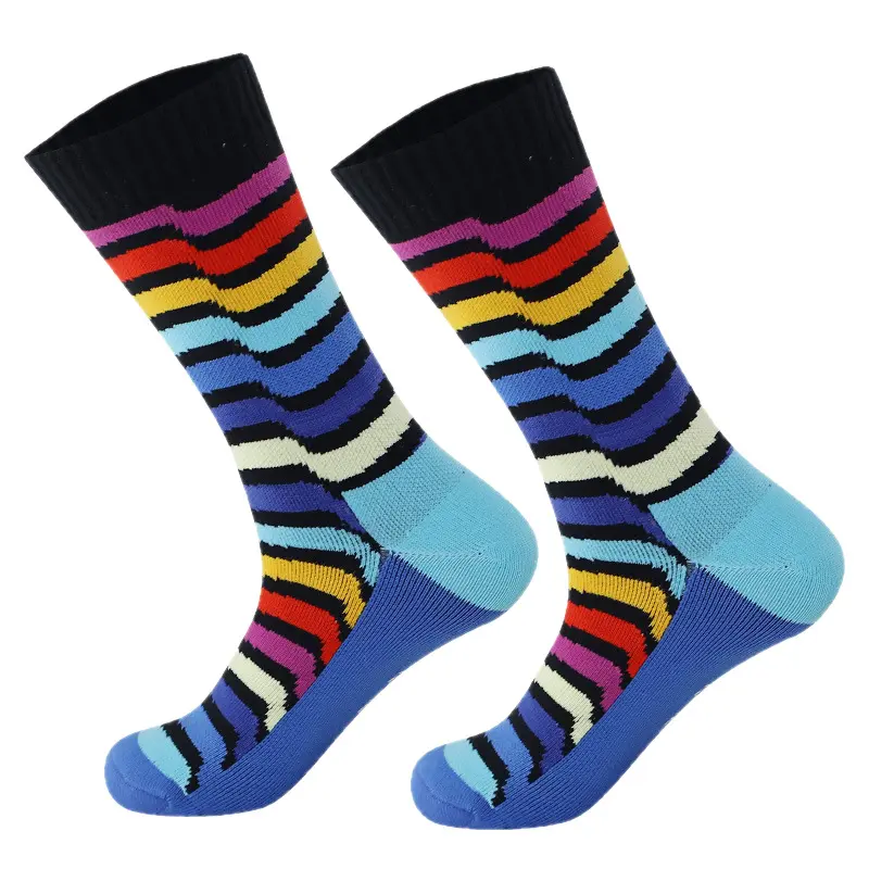 Unisex Medium-Tube Waterproof Moisture-Wicking Seamless Compression Sports Socks for Skiing, Camping, Breathable Warm Wading Outdoor Use, Moisture-Wicking Sports Socks, Seamless Sports Socks