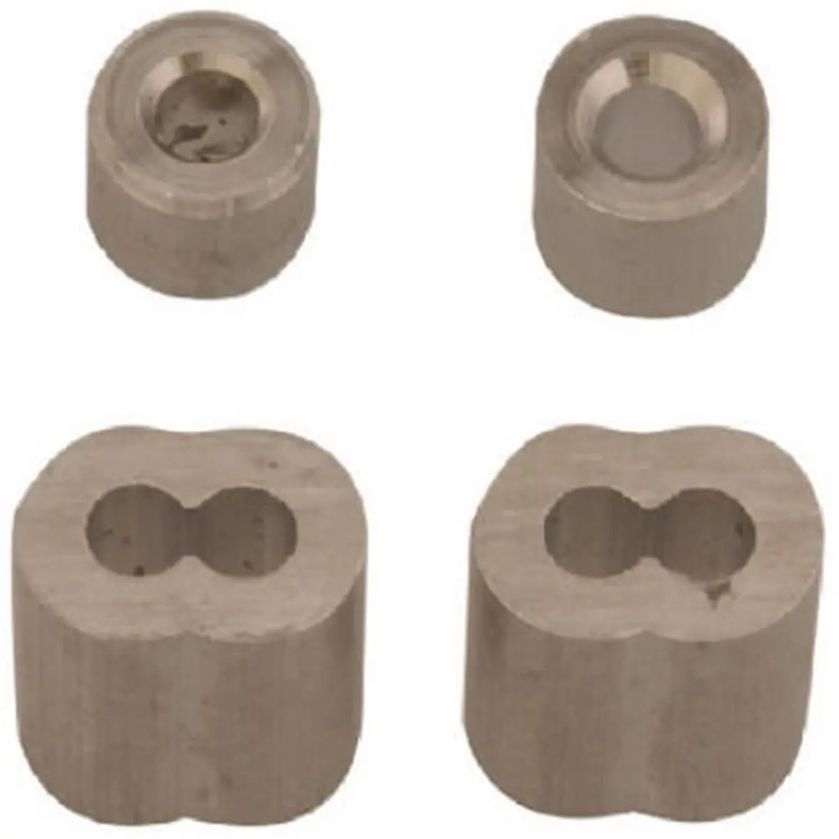 Apex Tools Group B7675444 Aluminum Cable Ferrule & Wire Rope Stop, 0.18 in., 2-Pack Bagged Pack
