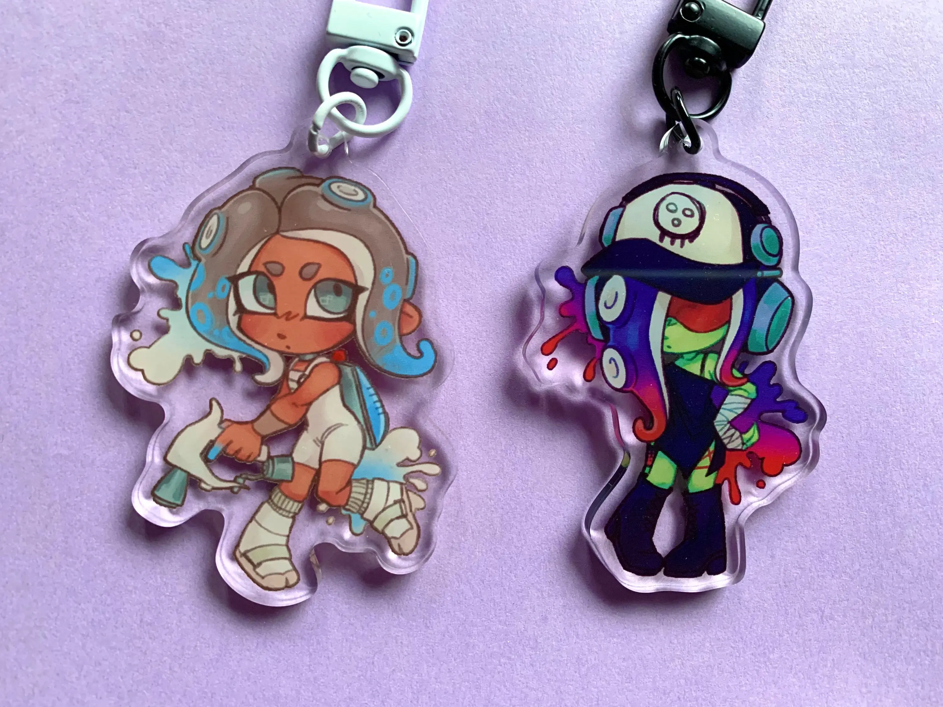 Splatoon 3 Keychain Acrylic Charms, Meaningful, And Full Of Character, Unique Keychains That Add Charm To Every Bag And Key.