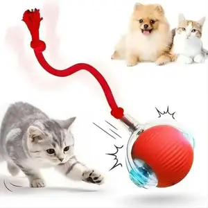 USB Rechargeable Interactive Cat Toy Ball, 1 Count Automatic Pet Exercise Toy, Motion Activate Electric Cat Toy, Pet Supplies for Indoor Outdoor Use, Valentine's Day Gift