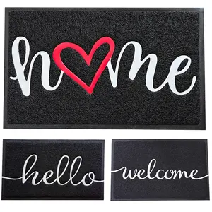 Door Mat Home Welcome Mats Outdoor and Indoor, Decorative Rug, Heavy-Duty Low-Profile Non-Slip Front Welcome Mat for Home Entrance, Outside Entry, Yard, Floor, Patio