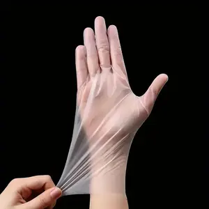 100 Sets of Disposable Transparent Gloves, Safe and Harmless, Used for Food Preparation, Cleaning, and Multi-purpose Use