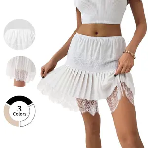 Chicovar Boutiques Lace Mini Slip Skirt! Summer Must-Have for Trendsetters, MusicFestivalOutfit, LaceSkirt, GrungeStyle, Westernfashion