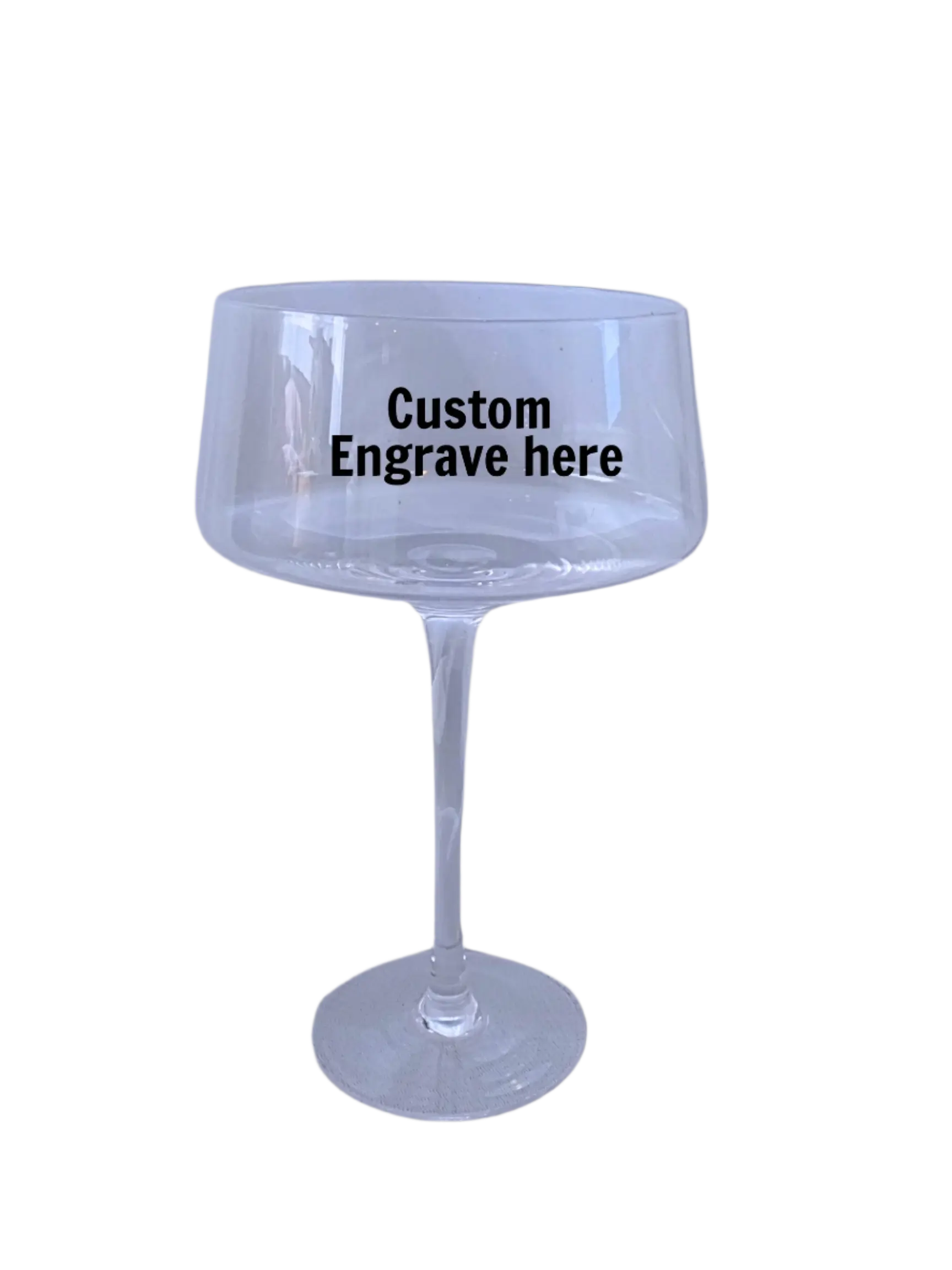 Custom Engraved Embellished Champagne Glass – Personalized Gift