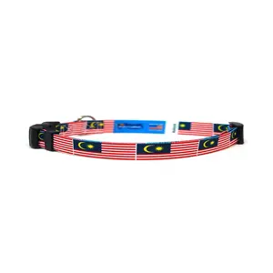 Cat Collar with Malaysia Flag | Great For National Holidays, Festivals, Parades, Sporting Events, Pride Events