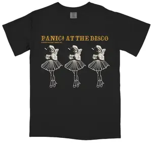 Panic! At The Disco A Fever You Can’t Sweat Out T-Shirt – Comfort Colors Vintage Album Graphic Tee, Retro Emo Rock Band Shirt, Soft Washed Cotton Unisex Men’s Tops Menswear