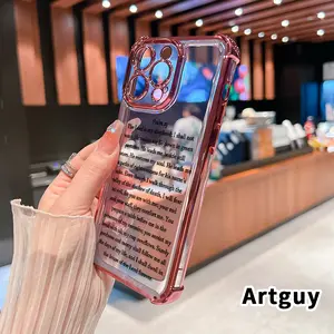 Divine Shepherd Psalm Phone Case for iPhone 17 16 E Pro Max 15 Plus 14 13 12 11 Air Four Corner Anti-Fall Shockproof Transparent Electroplated Protective soft silicone Cover gift for men and women