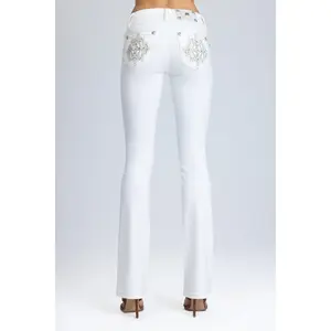 Adelaide Cross Low Rise Bootcut Jeans Adelaide Cross Low Rise Bootcut Jeans