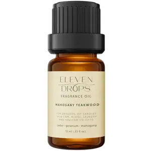 Eleven Drops Mahogany Teakwood Diffuser Oil Premium Fragrance Oil Aromatic Amberwood Woody Aroma Scented for Diffusers Candles and Soaps
