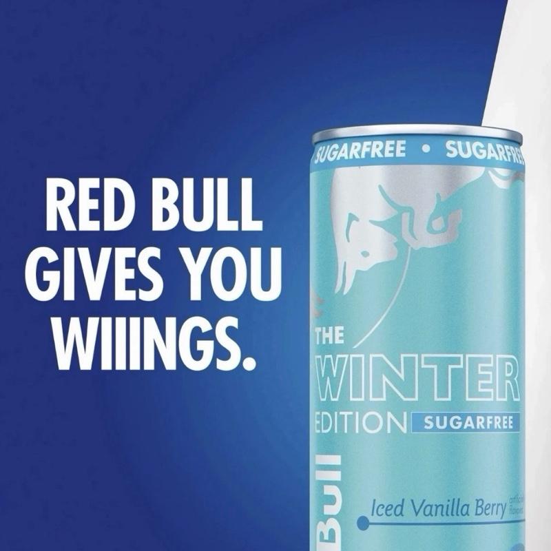 Red Bull iced vanilla’s berry SUGAR FREE 24 pack 12 fl oz cans