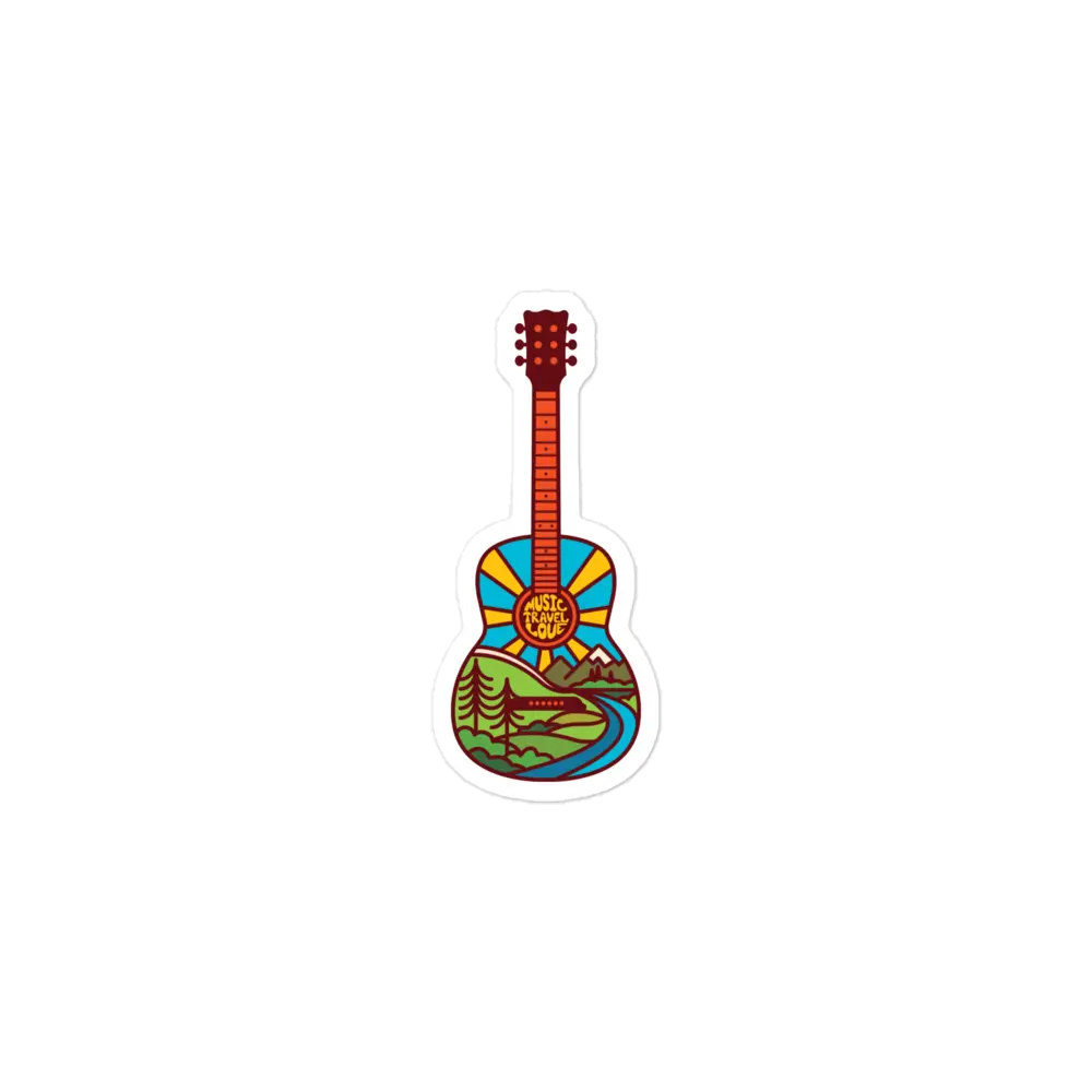 Nature Guitar Sticker