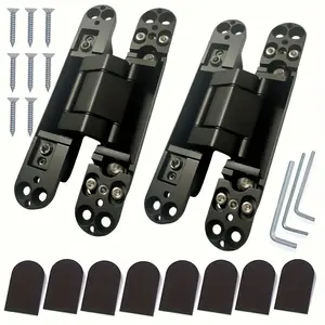Three-dimensional Adjustable Cross Hinge Hidden Concealed Hinge Invisible Door Fold
