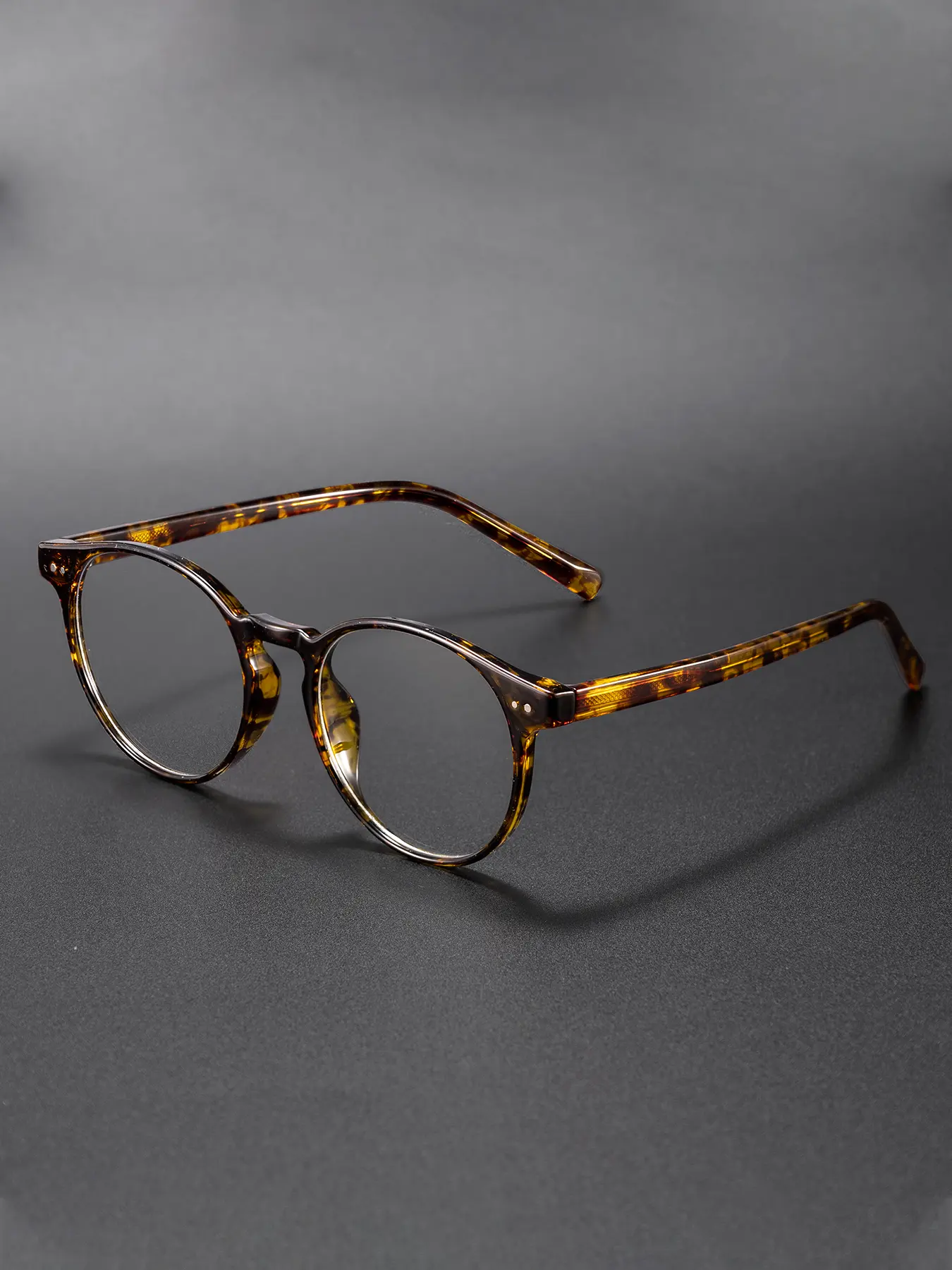 Classic Minimalist Round Thick Frame TR90 Core Wire Legs Bare Face Fashion Glasses Frame Unisex Casual Punk Personal Style Perfect for Driving Cycling Street Photography Gatherings Beach Weddings Casual Stylish Glasses
