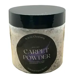 Witchy Cleansing Eco-Friendly Carpet Powder Sprinkles for Fresh Scent Max Fragrance Load Safe for Kids & Pets Natural Ingredients