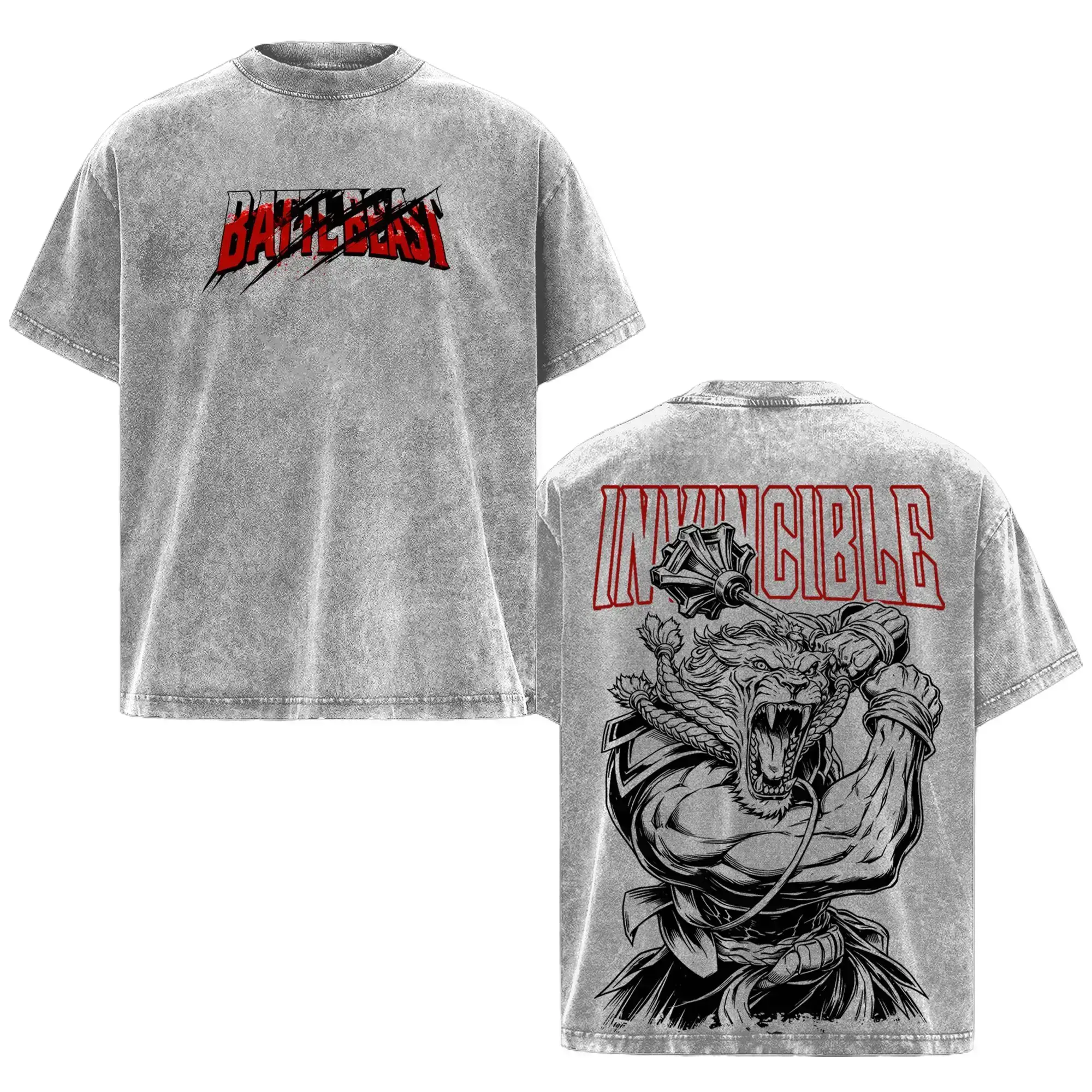 Battle Beat Invincible T-Shirt, Omni Superhero Graphic Tee, Trendy GenZ Casual Tee, 90s Graphic American Casual Short Sleeve Tee | Premium Soft Cotton Classic Unisex T-Shirt for Daily, Gym & Streetwear | Oversized Vintage Anime Washing T-Shirt