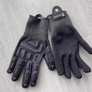 Level 5 Cut-Resistant, Impact-Resistant, Anti-Slip Gloves - Featuring TPR Protection for Cycling, Mountaineering, Mechanical Rescue, and Puncture/Scratch Resistance