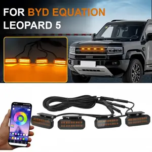 18LED Front Grille Light FOR GMC SIERRA Car Daytime Running Light Wheel Eyebrow Lamp For Pickup Offroad 12V