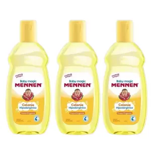 Mennen Baby Magic Cologne Hypoallergenic 6.76 fl oz 3 Pack Gentle Fresh Fragrance for Babies Soft Non-Irritating Formula