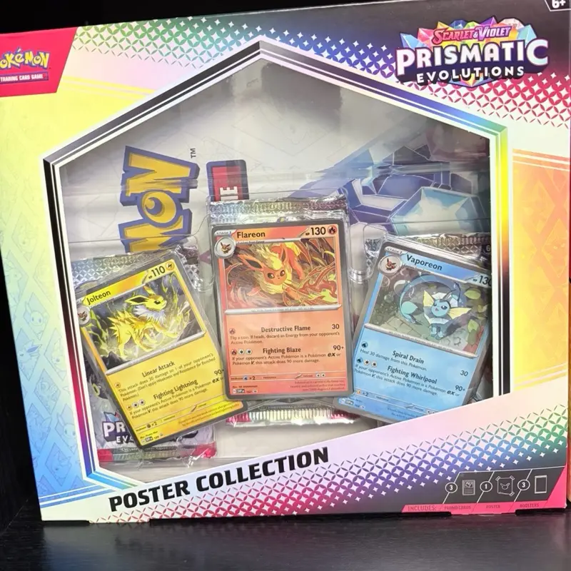 Pokemon Prismatic Evolution Poster Collection Box