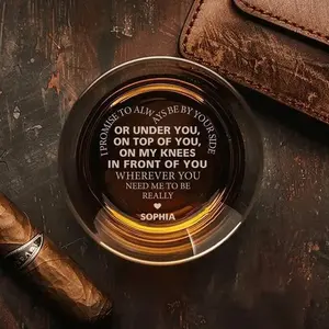 I Promise To Always Be By Your Side High quality laser engraved whiskey glasses, Personalize your handwriting Gifts for couples, Home Decor & Gifts, Funny gift for men and women, Drinkware, Halloween