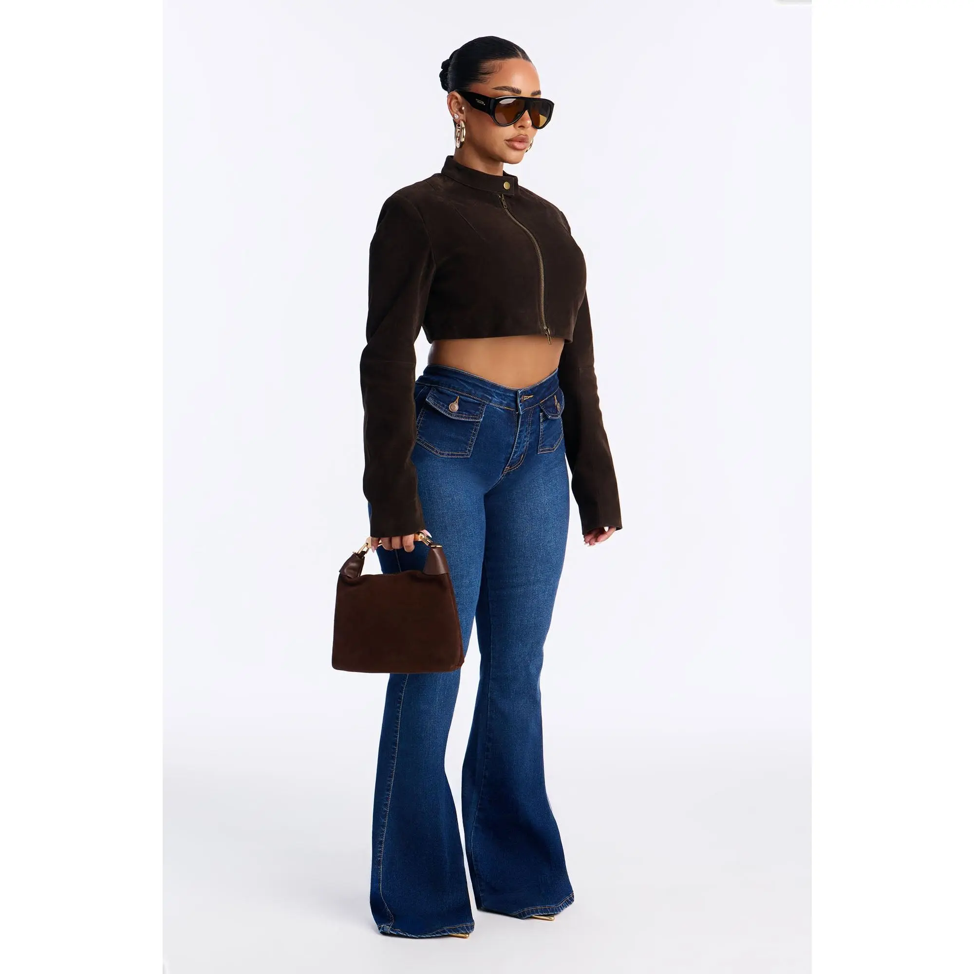 Palo Alto Stretch Flare Jeans - Dark Wash