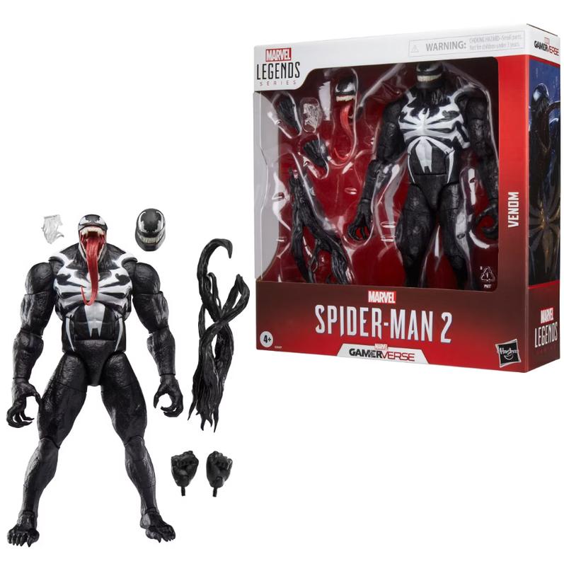 Marvel Legends Series Gamerverse Venom Spider-Man 2 Video Game Inspired 10.5 Inch Scale Action Figure with 4 Accessories