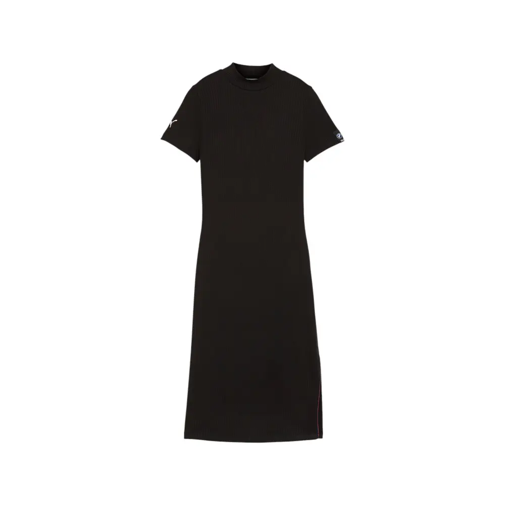 PUMA Womens Bmw M Motorsport Essentials Short Sleeve Maxi Dress Casual Casual - Black