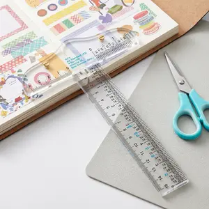 This T-square ruler is a precise alignment tool for crafting, cardmaking and scrapbooking. With distinct measuring marks and a stable T-shape, it ensures neat, symmetrical layouts for all your paper DIY projects-MM1