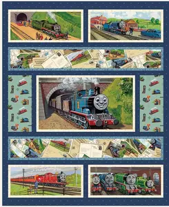 Thomas & Friends™ 80th Anniversary Thomas & Friends Panel Cotton Fabric